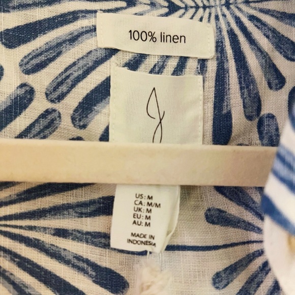 Joie Women’s Linen Button Down shirt Sz M *with tags* - Picture 2 of 3